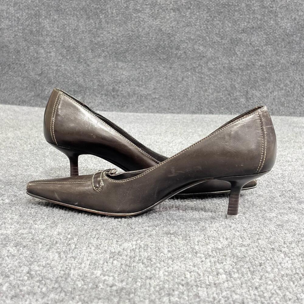 Cole Haan Shoes Womens 6 EU 36.5 Brown City Pointed Toe Kitten Heels Pumps